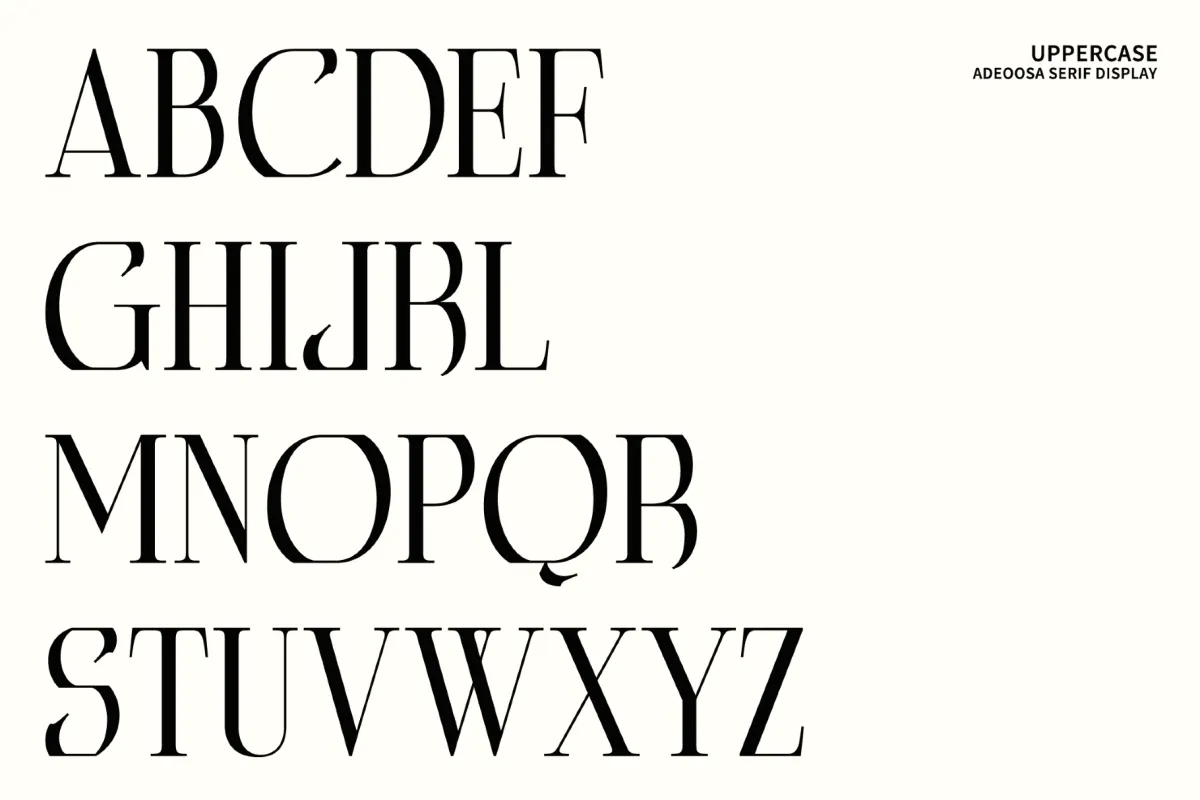 Adeoosa - Gothic Serif Display Font
