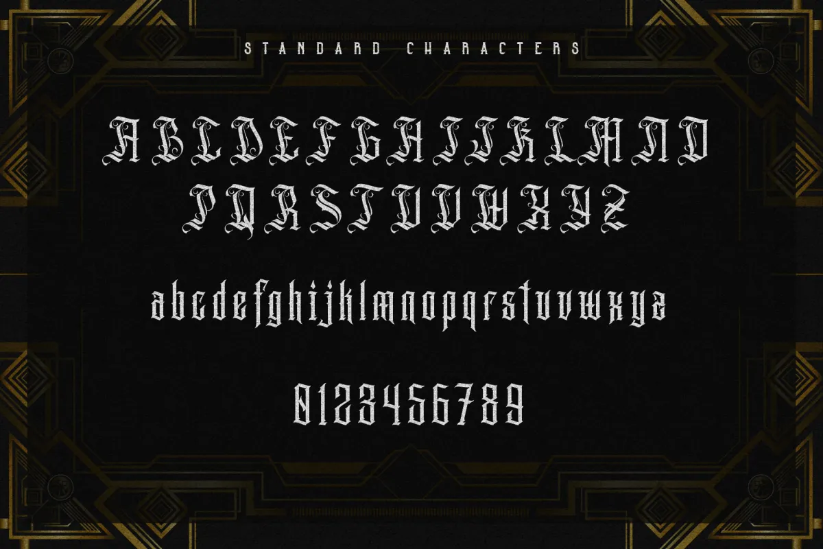 Aihet Script - Vintage Blackletter Font
