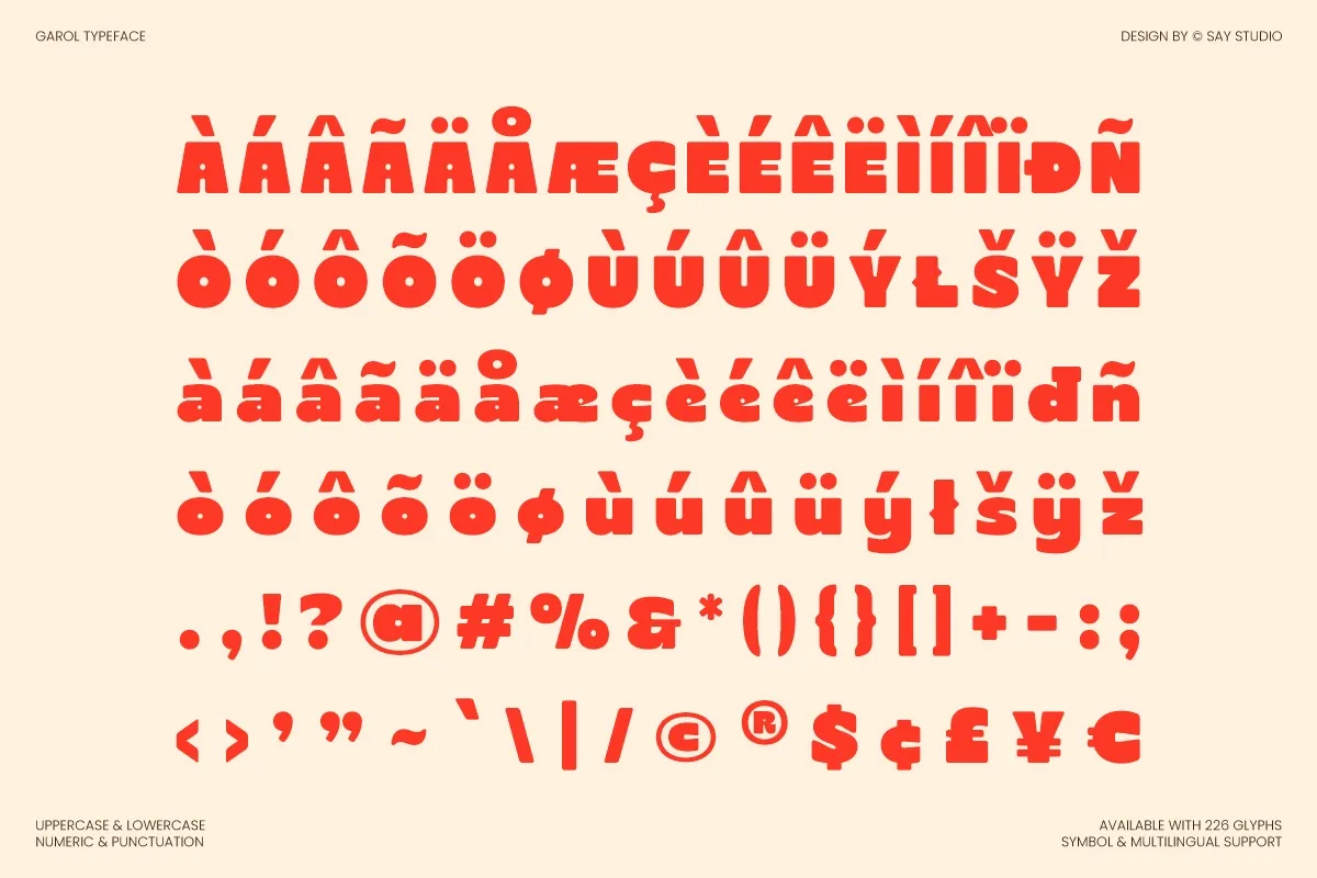 Garol — Playful Bold Retro Display Font