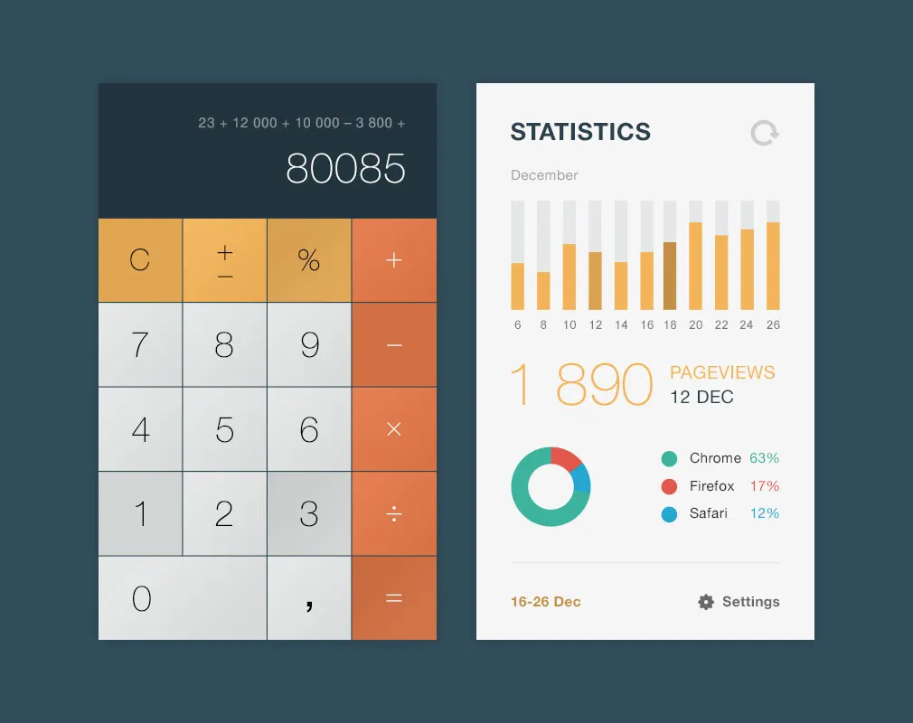 Numbers UI Kit