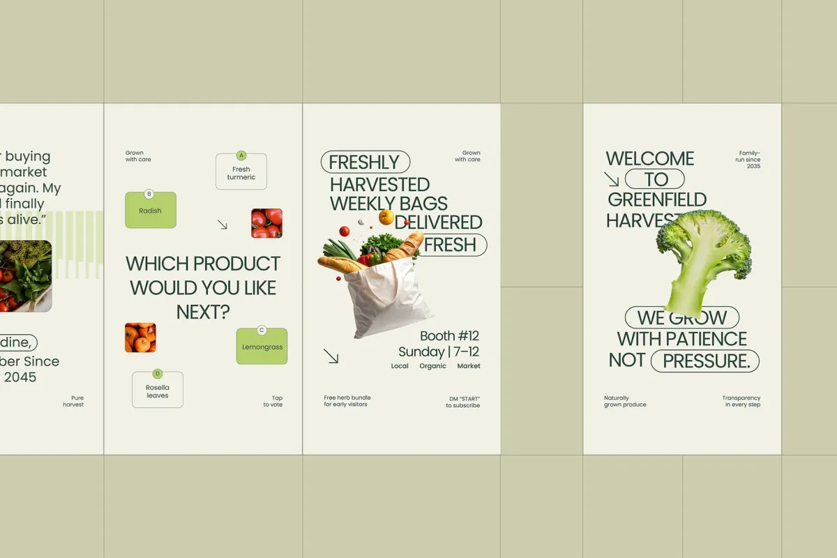 Farm Product Instagram Pack for CANVA