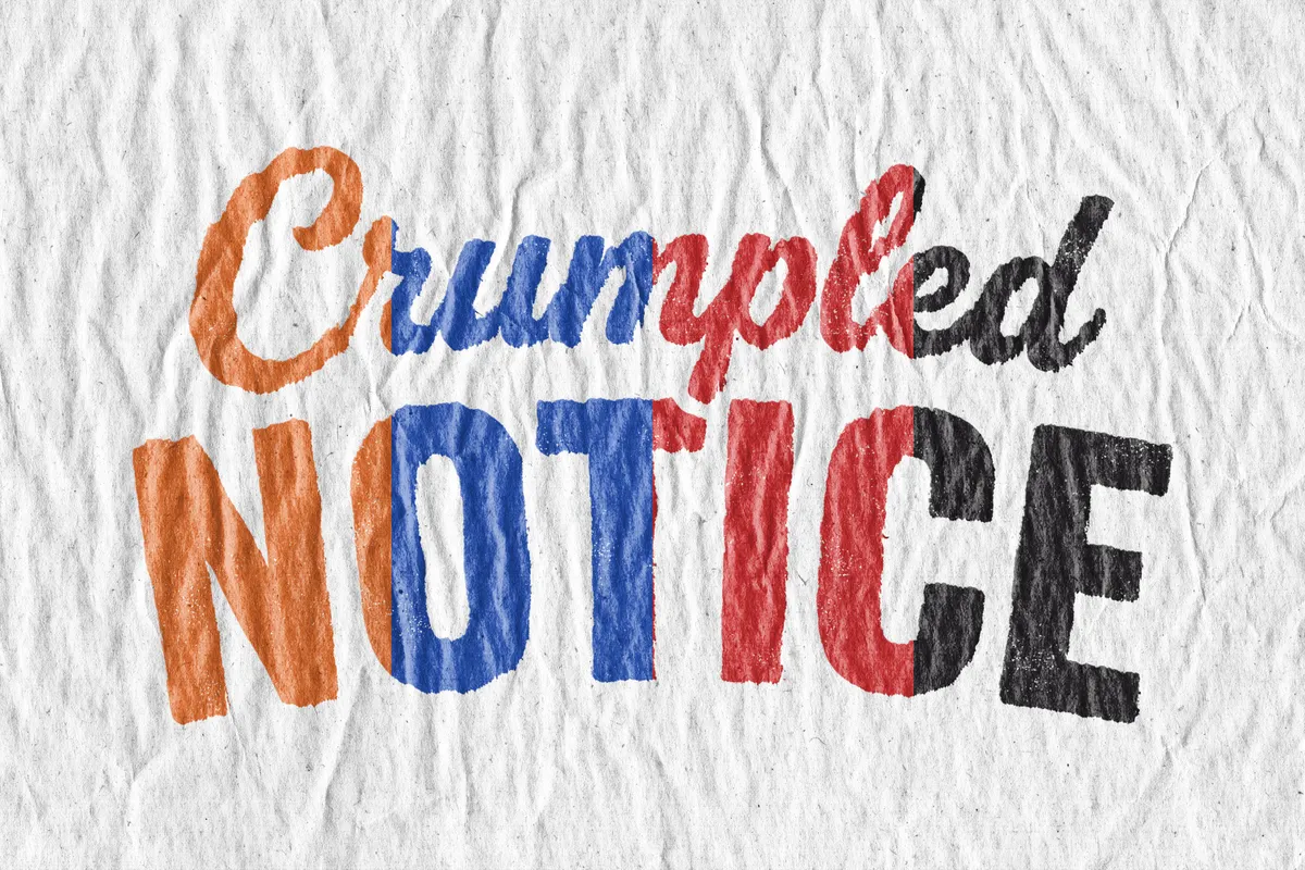Crumpled Paper Print Effect
