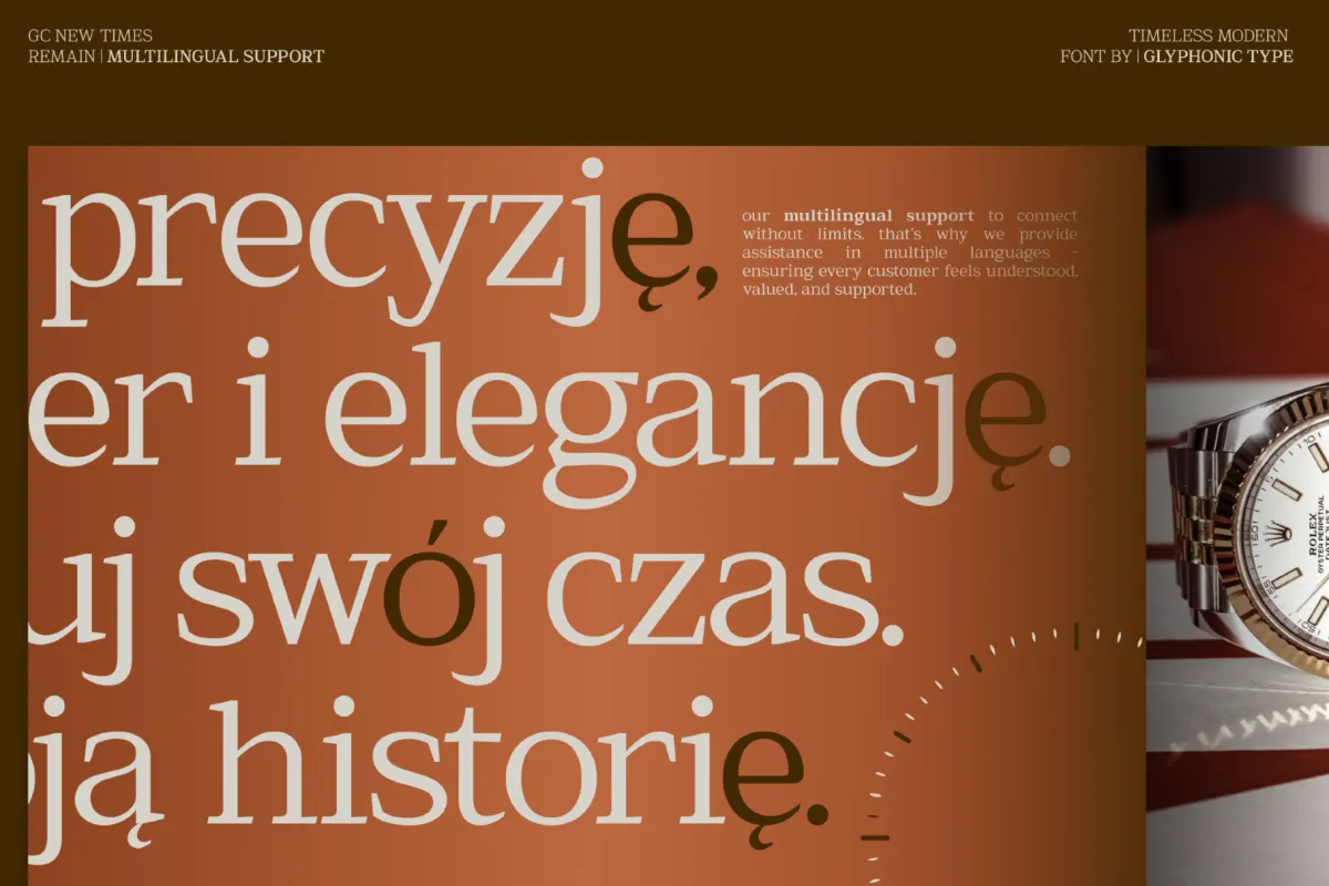 GC New Times Remain - Modern Serif Font