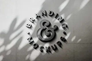 Gritty Concrete Logo Mockup