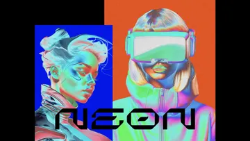 Smooth Negative Neon Poster Effect