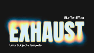 Exhaust Blur Text Effect