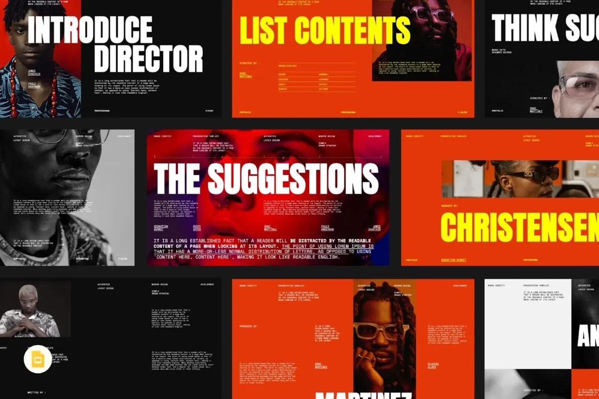 The Suggestions - Brand Identity G-Slides Template