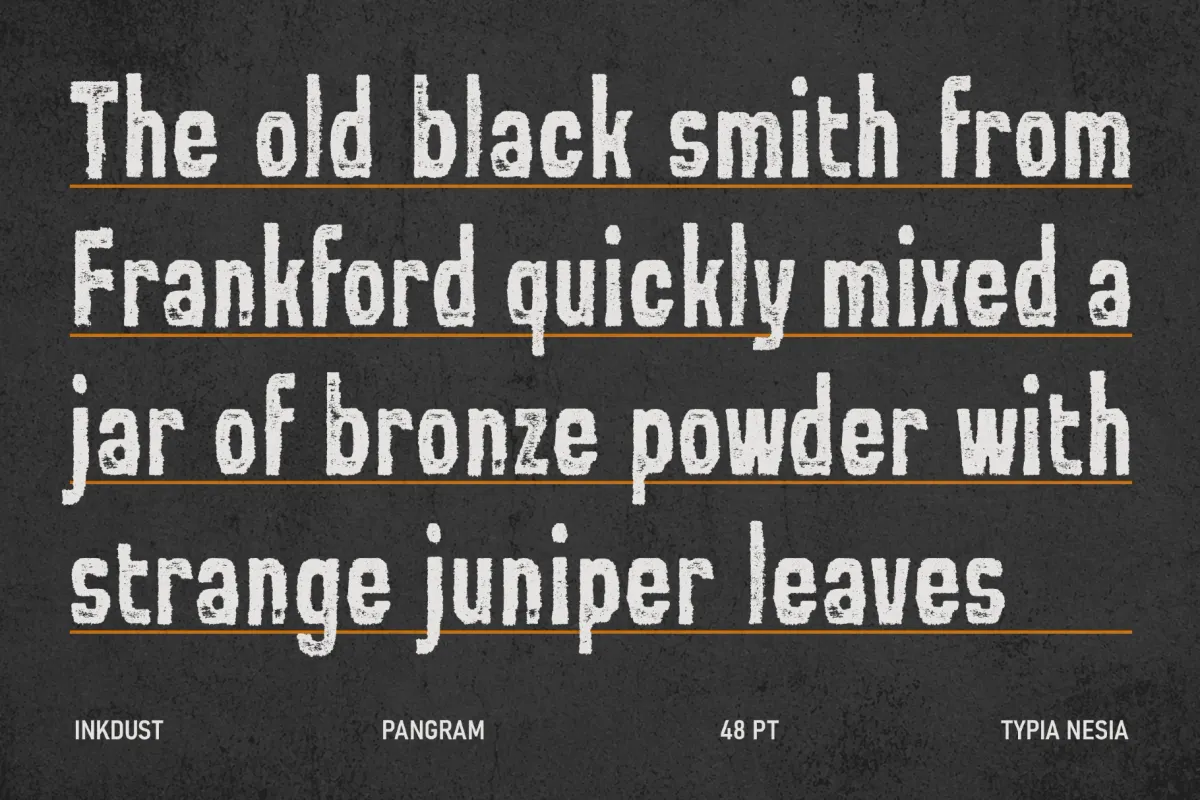 Inkdust - Distressed Vintage Sans Serif Font