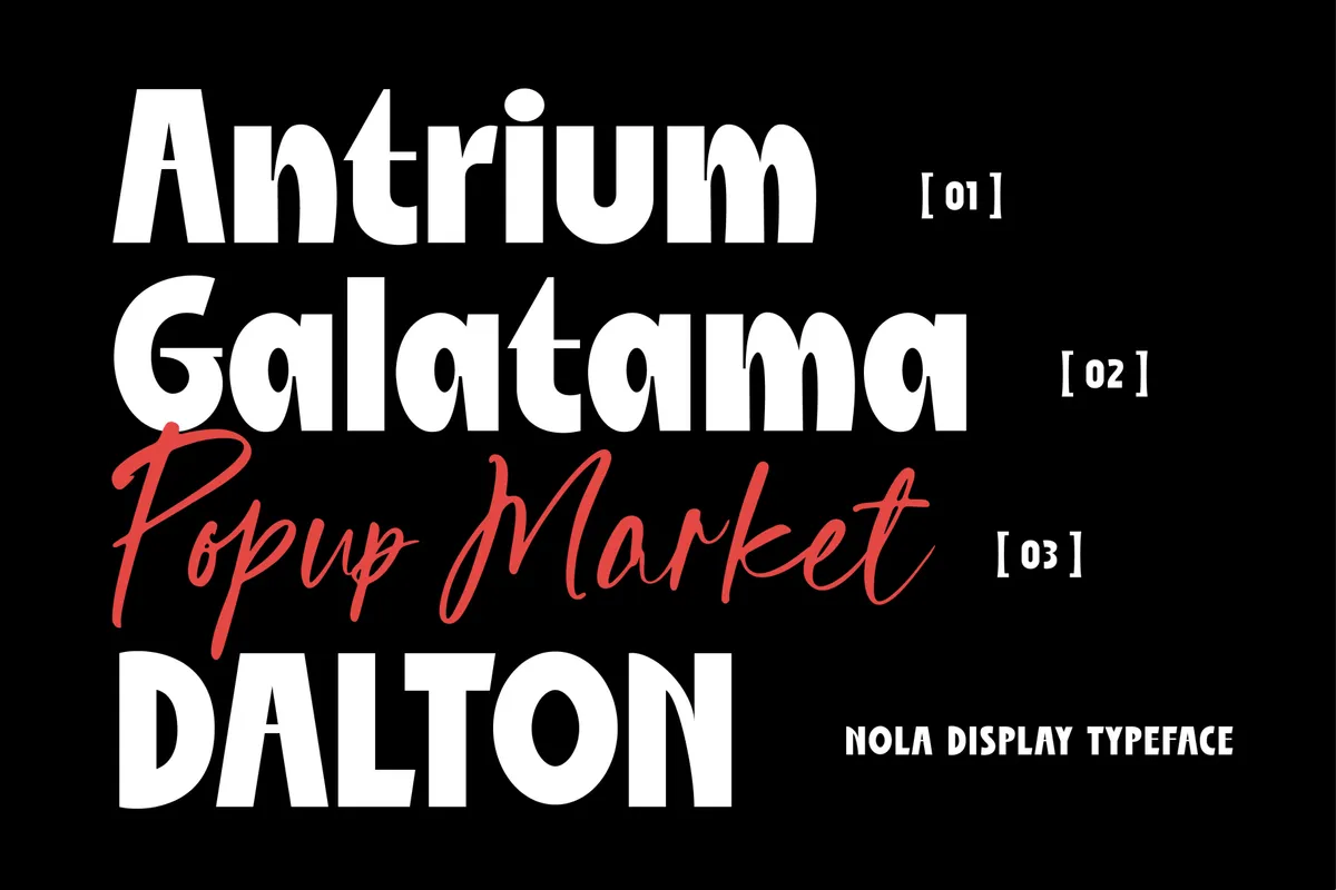 ST Nola Malibu - Script And Display Font Duo