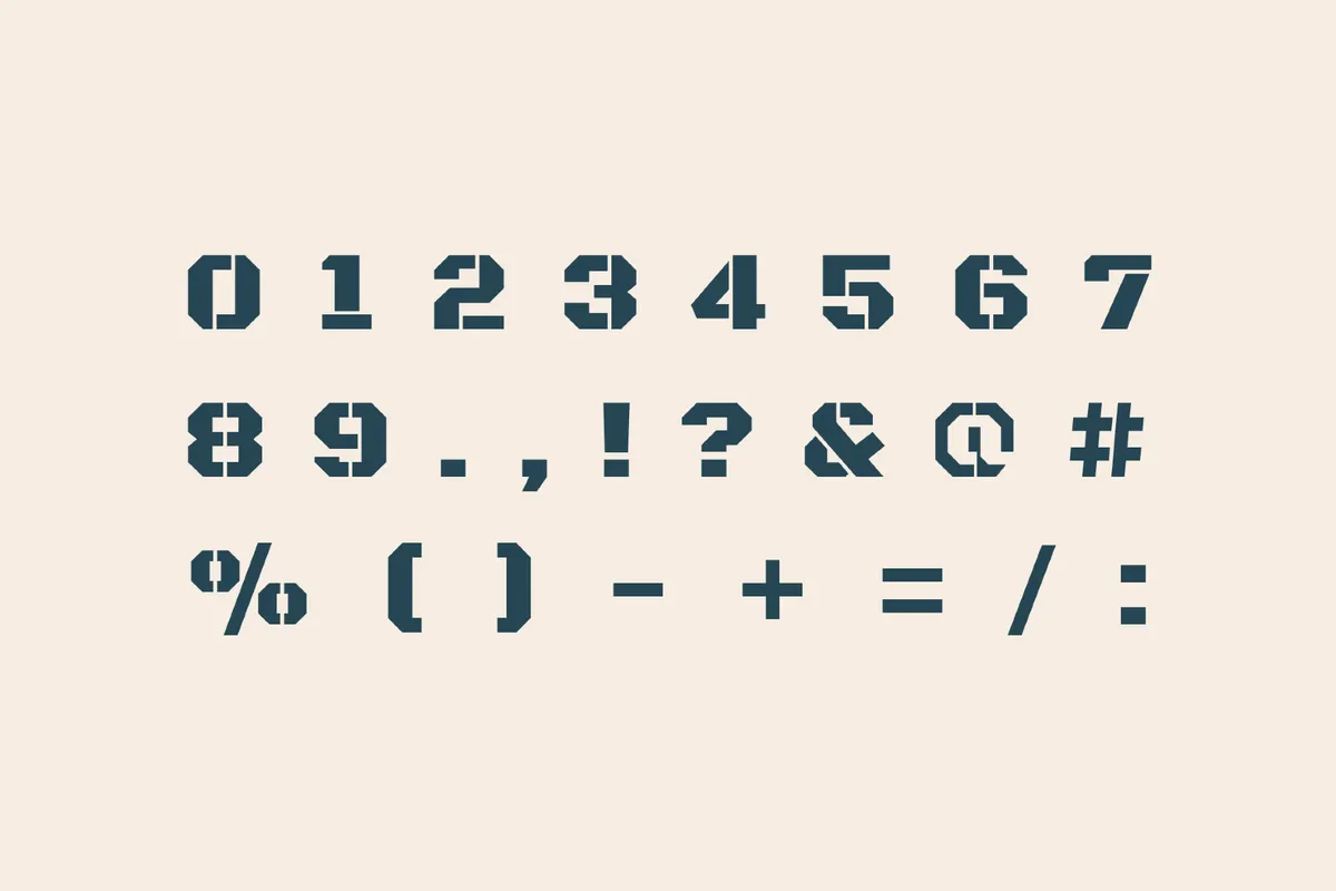 Black Ops One - Military Stencil Font