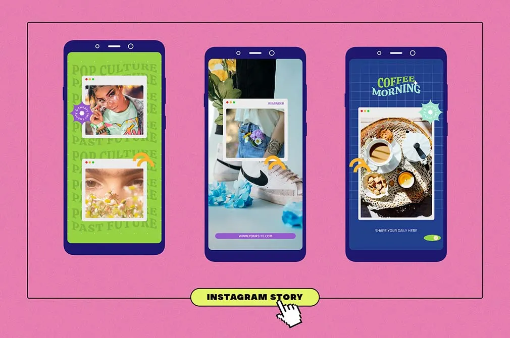 INSTA-POP 90s Instagram Templates