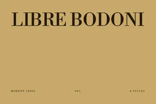 Libre Bodoni - Free Modern Serif Family
