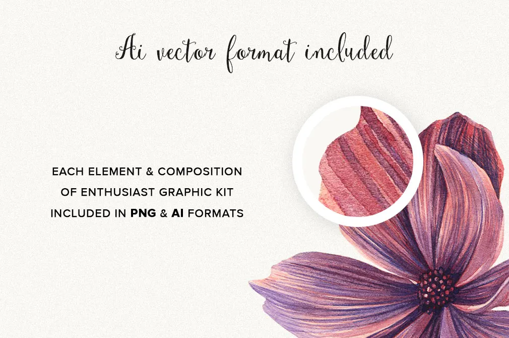 Watercolor Flowers Collection