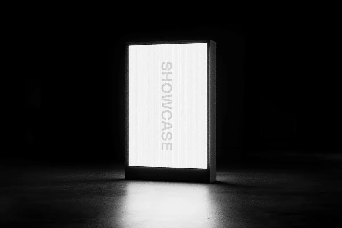 Vertical Digital Screen Mockup
