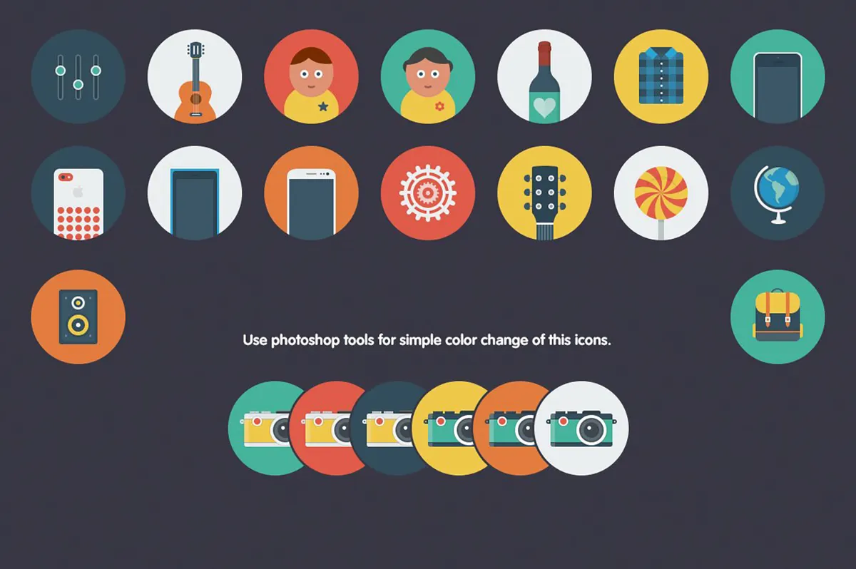 Ballicons: Flat Icons Set