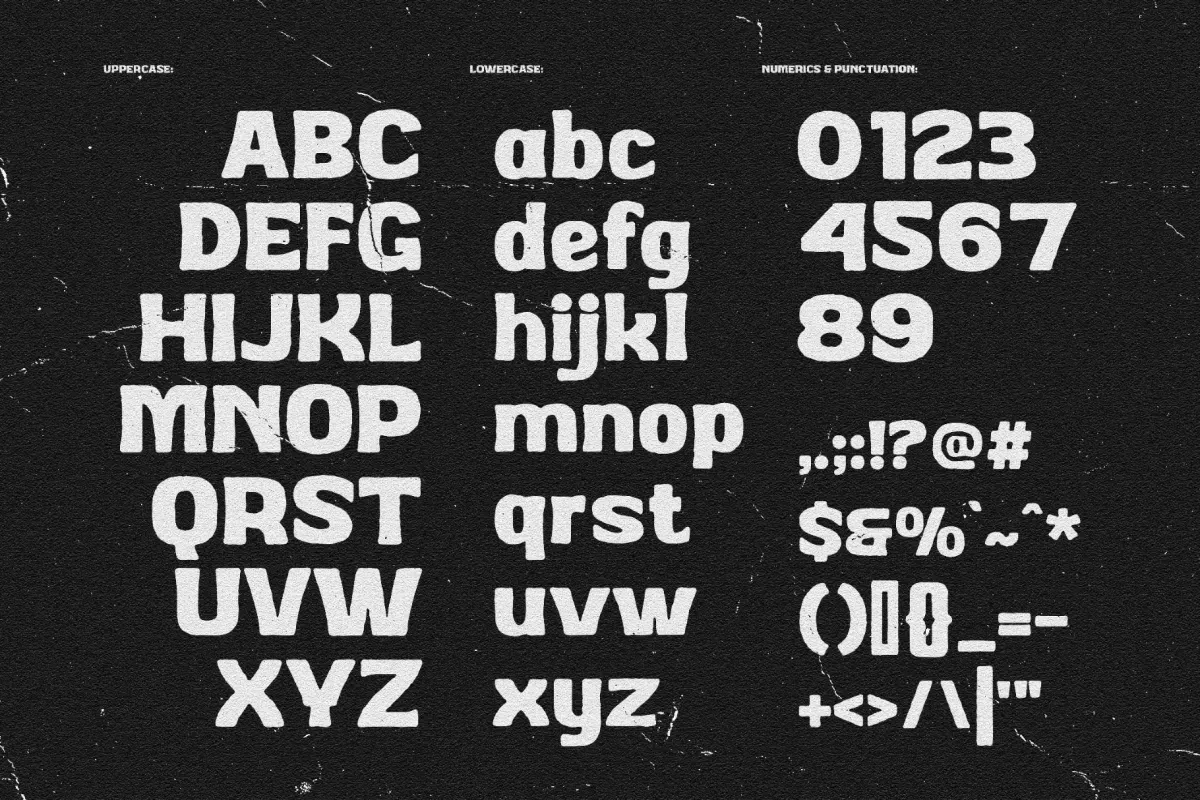 BaseHead – Bold Retro Display Font