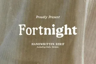 Fortnight — Handwritten Serif Family