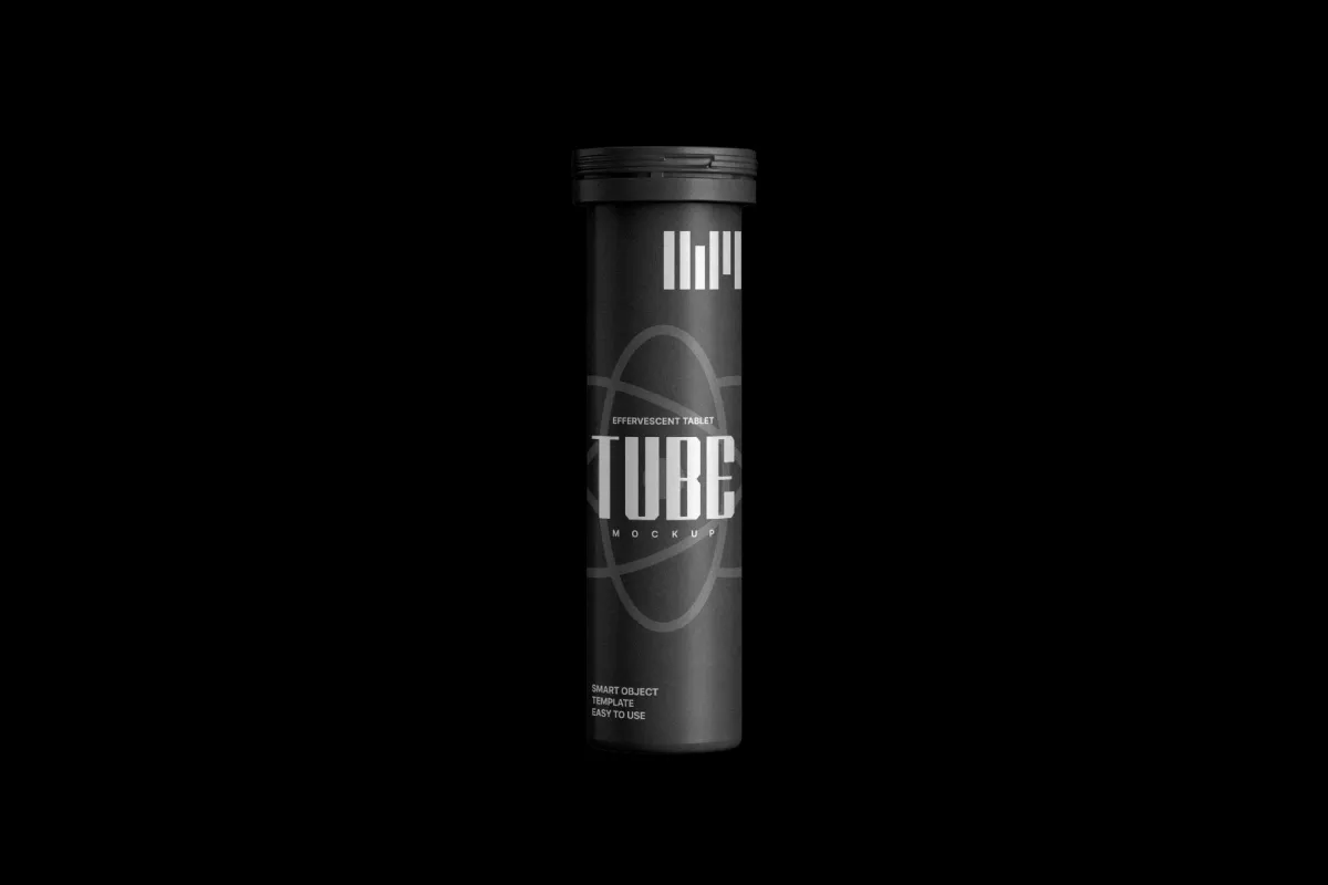 Supplement Tube Mockup Front View