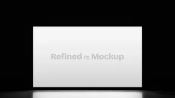 Horizontal Lightbox Screen Mockup