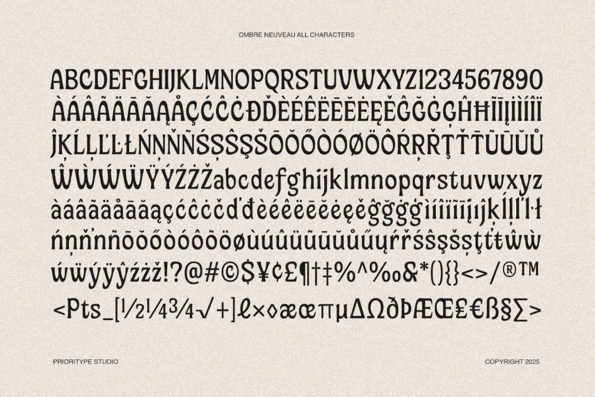 Ombre Nouveau – Retro Stylish Serif Font