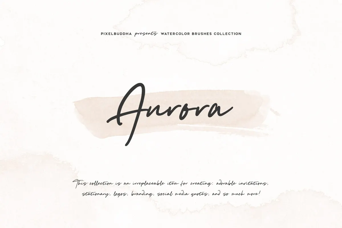 Aurora — Watercolor Photoshop Brushes Collection