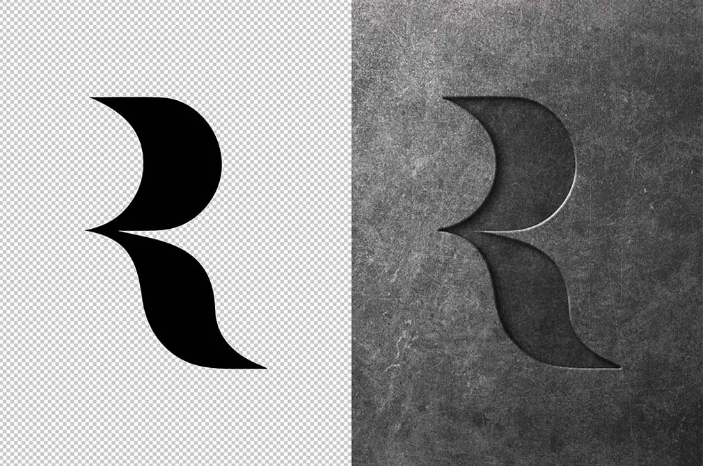Concrete Text & Logo Mockup