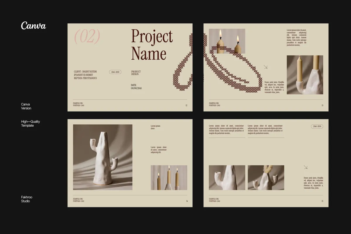 Creative Elegant Portfolio - Canva Template