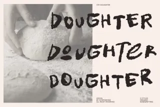 STH Doughter - Rough Handwritten Font