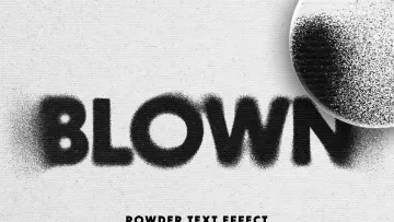 Powder Text Effect
