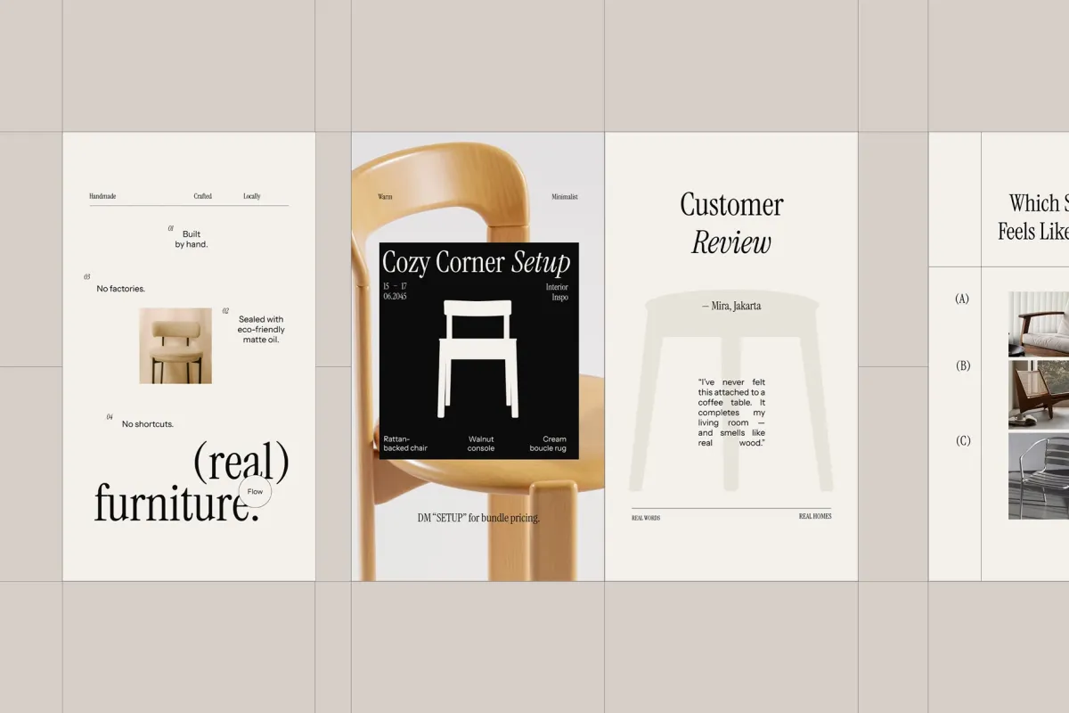 Furmee - Furniture Instagram Pack - Canva Template