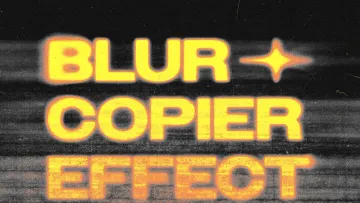 Blur Copier Text Effect