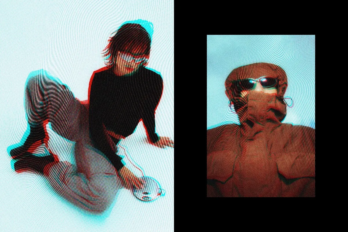 Glitch Screen Photo Effect