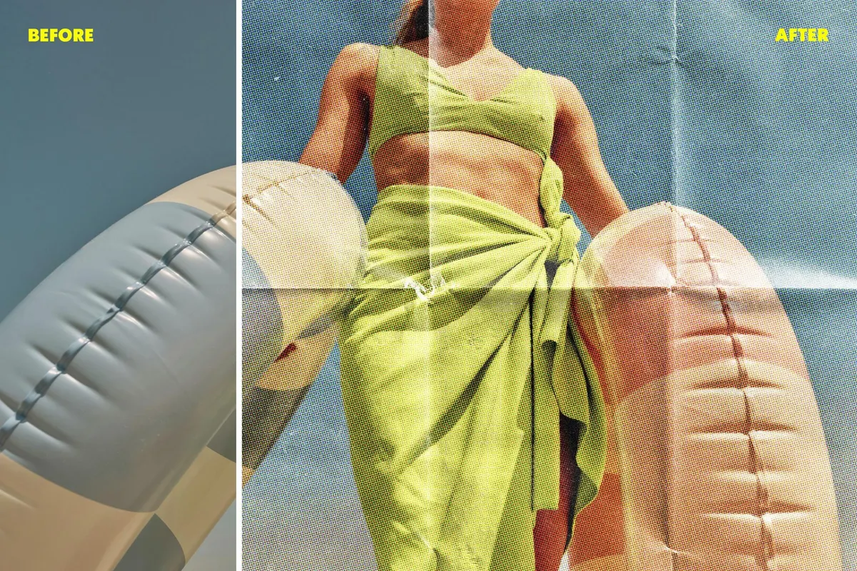 Folded Paper Photo Effect