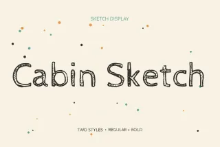 Cabin Sketch Font