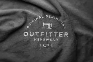Authentic Fabric Logo Mockup