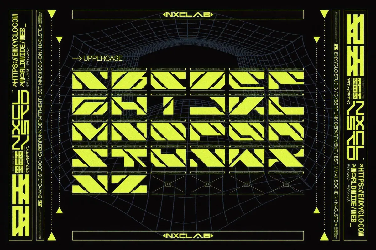 NCL Raxor — Futuristic Cyberpunk Font
