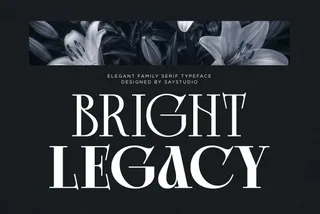 Bright Legacy - Luxury Serif Font Family