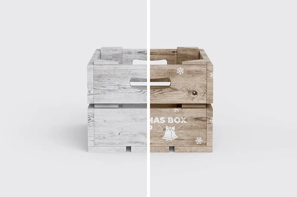 Christmas Box Mockup