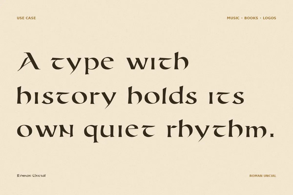 Roman Uncial - Modern Font