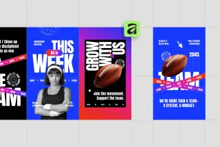 Football Sport Instagram Pack - Affinity Template