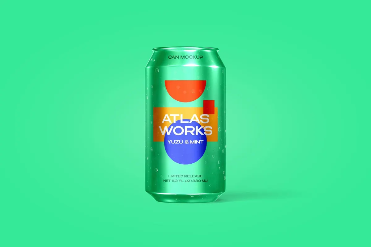 330ml Can Mockup