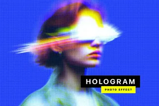 Hologram Blur Effect