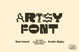 Artsy - Bold Hand-Lettered Display