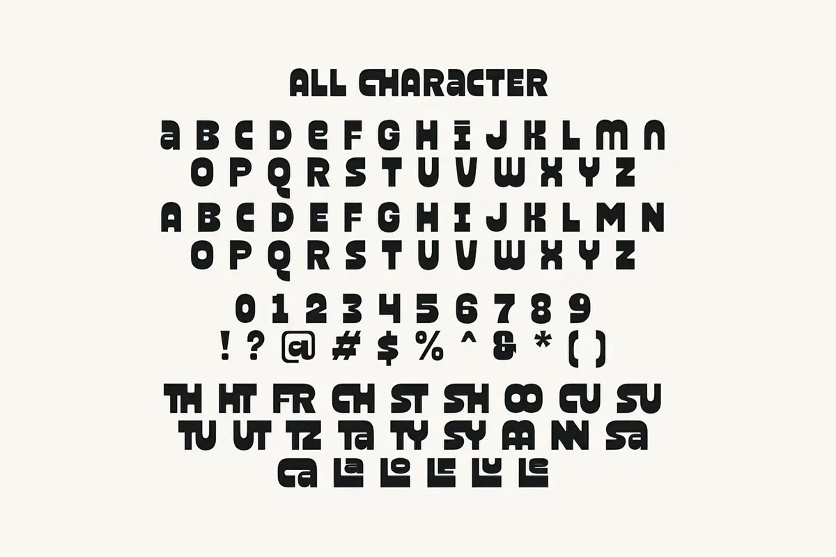 Stugard — Bold Reverse Font