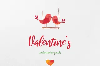 Valentine's Watercolor Pack