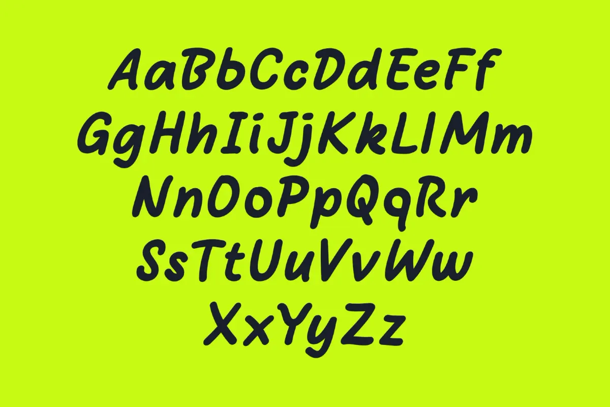 Bare Marker - Handwritten Marker Font