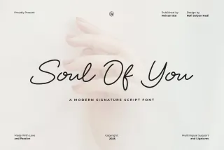 Soul Of You - Modern Signature Script Font