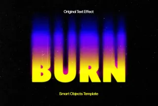 Smudged Toxic Text Effect