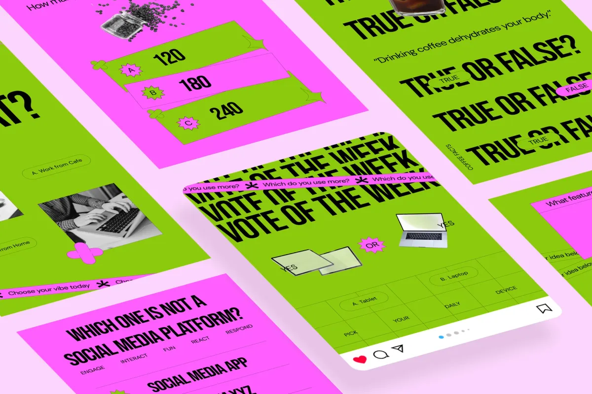 Instagram Q&A Template Pack for Affinity