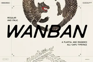 Wanban All-Caps Font